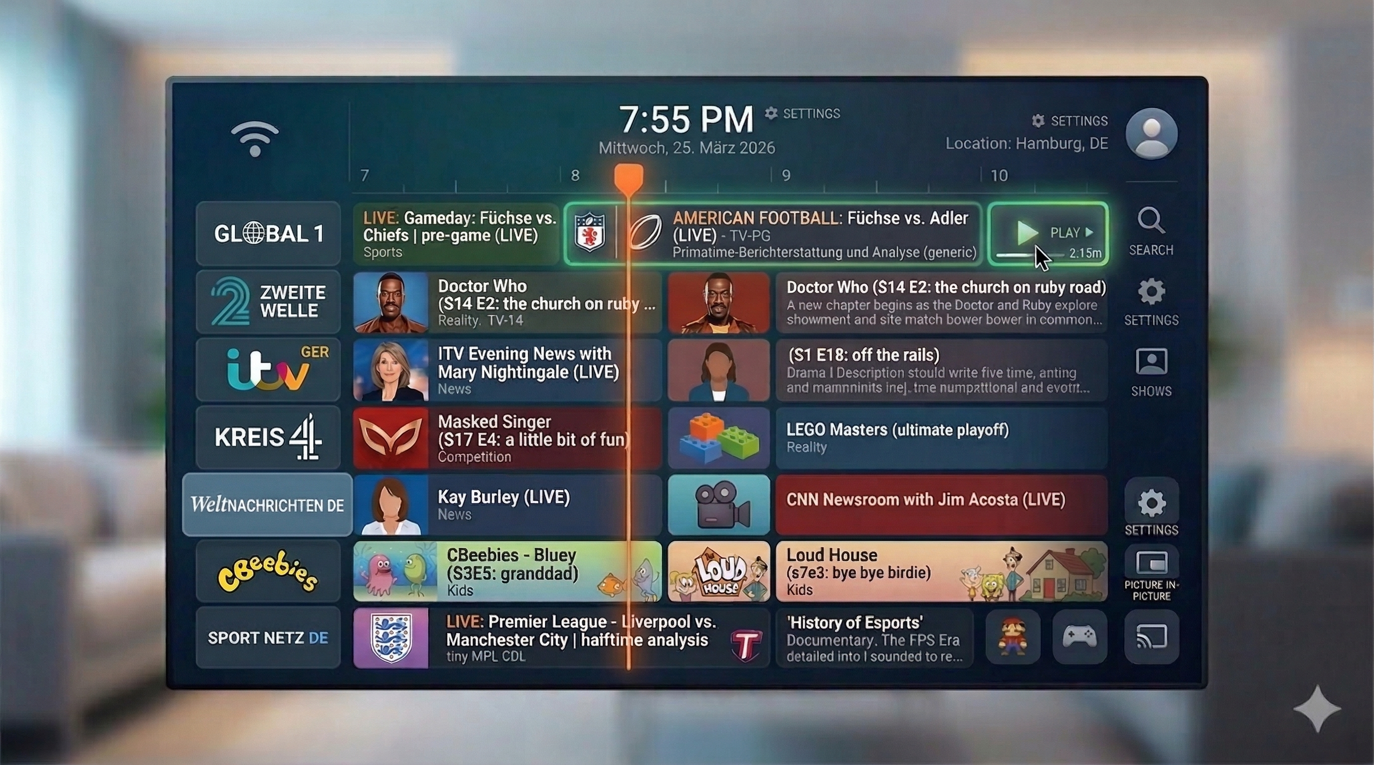 IPTV Germany EPG Programmführer